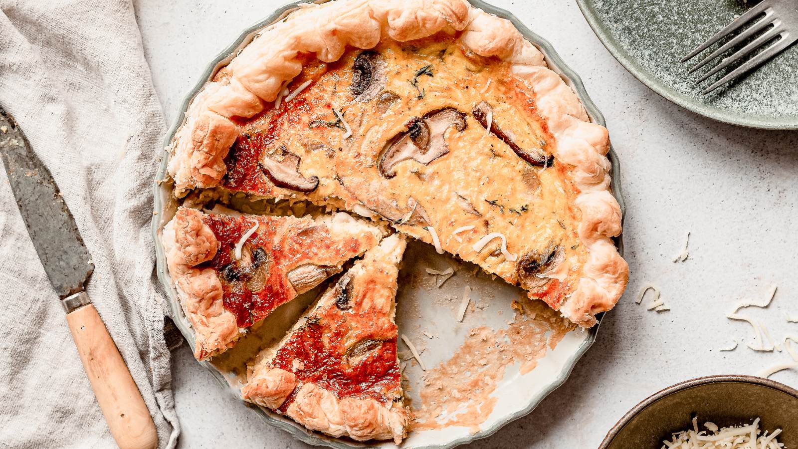 Quiche de Cogumelos